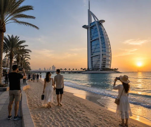 Visitors exploring the souks of Old Dubai