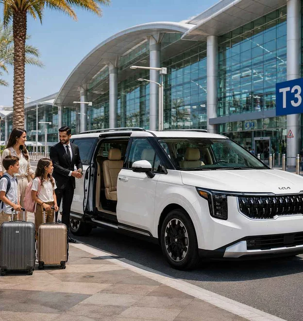 Private airport transfer car in Dubai